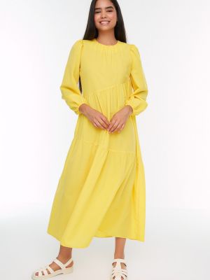 Dlouhé šaty Trendyol žltá