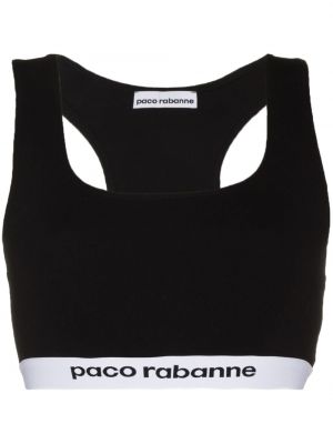 Sujetador de deporte Paco Rabanne negro