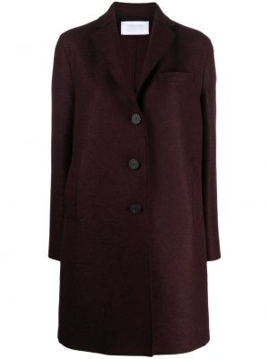 Vlněný kabát Harris Wharf London červený
