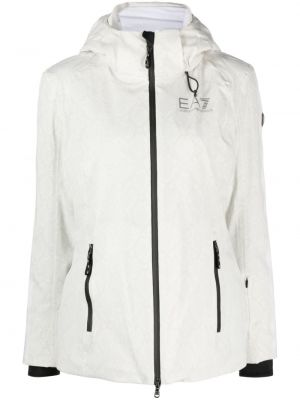 Skijaška jakna s printom izolirani Ea7 Emporio Armani