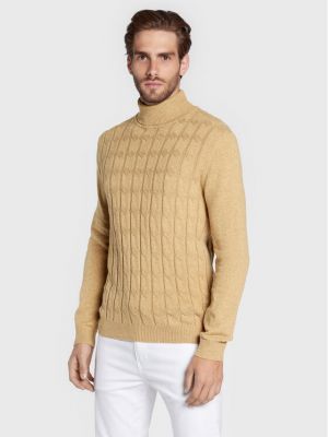 Rollkragenpullover Roy Robson beige