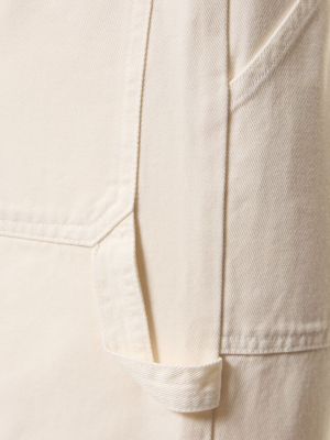 Памучни прав панталон Nili Lotan бяло
