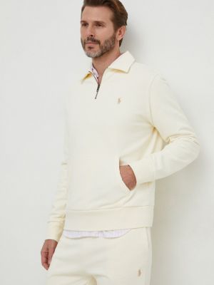 Бежевий однотонний бавовняний светр Polo Ralph Lauren