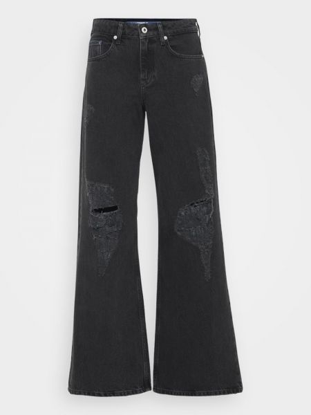 Jeansy relaxed fit Karl Lagerfeld Jeans czarne