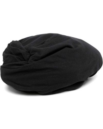 Bombažna baretka Yohji Yamamoto črna