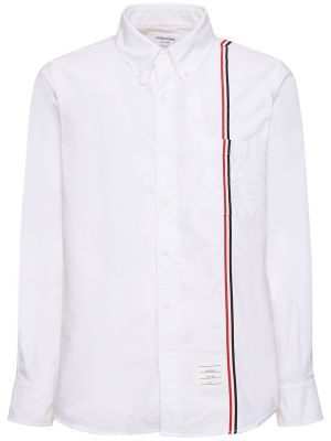 Pernata košulja s gumbima Thom Browne bijela