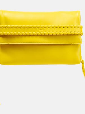 Kožená listová kabelka Chloã© žltá