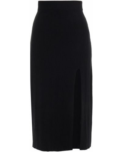 Černé midi sukně Solid & Striped