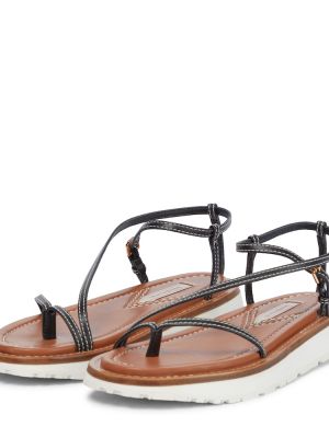 Sandale din piele Zimmermann negru