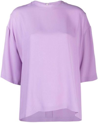 Camiseta asimétrica Nº21 violeta
