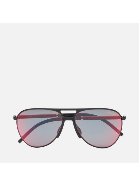 Черные очки солнцезащитные Prada Linea Rossa