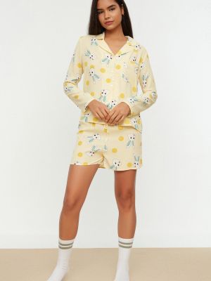 Pijamale Trendyol galben