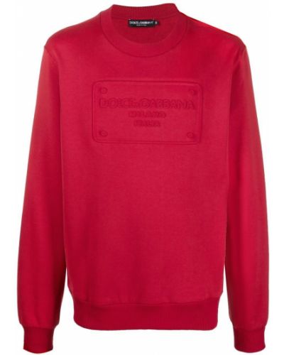 Sweatshirt mit rundem ausschnitt Dolce & Gabbana rot