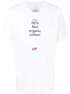 T-shirt aus baumwoll mit print Doublet weiß