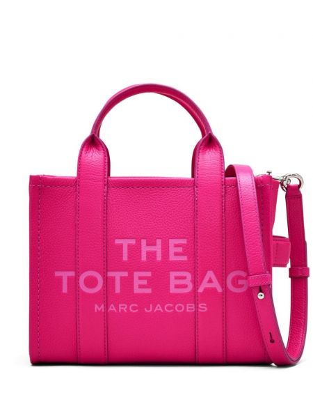 Bőr bevásárlótáska Marc Jacobs rózsaszín