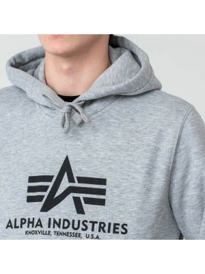 Φούτερ με κουκούλα Alpha Industries Inc. γκρι