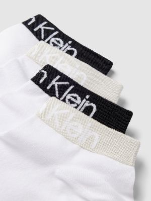 Stopki z wiskozy Ck Calvin Klein białe