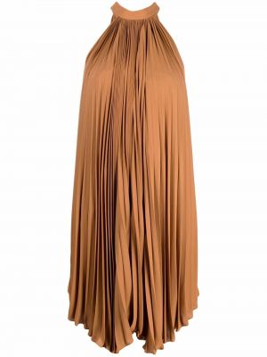 Plissert dress Styland brun