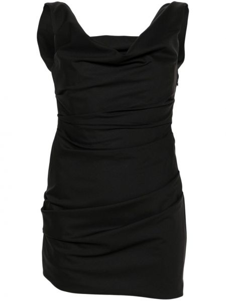 Μάλλινη κοκτέιλ φόρεμα Armarium μαύρο