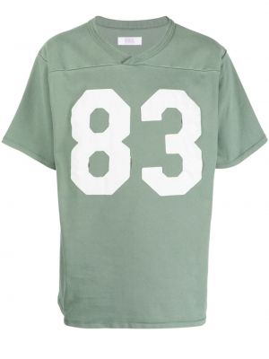T-shirt con stampa Erl verde