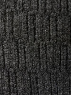 Top de lana de punto Auralee gris