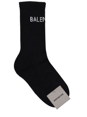 Bavlněné ponožky Balenciaga černé