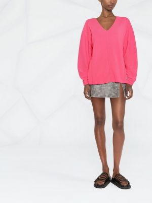 Pullover mit v-ausschnitt Helmut Lang pink