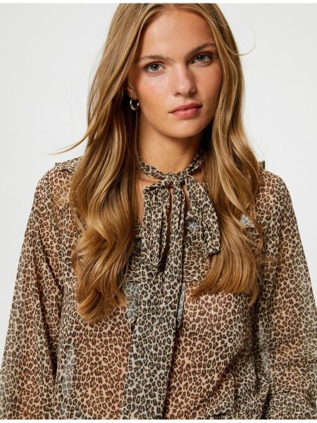 Леопардовая блузка Koton