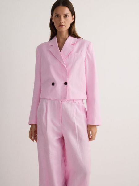Рожевий піджак з віскози Reserved