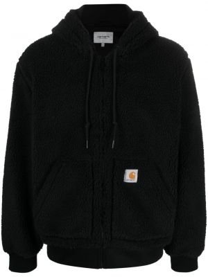 Fleece μπουφάν με κουκούλα Carhartt Wip μαύρο