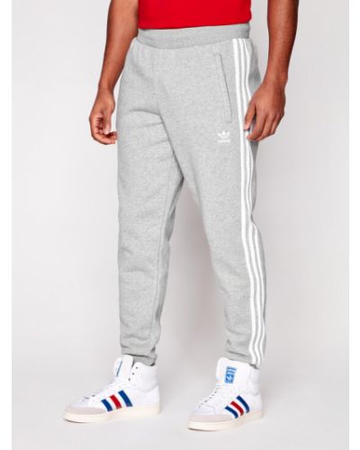 Přiléhavé sportovní kalhoty Adidas šedé