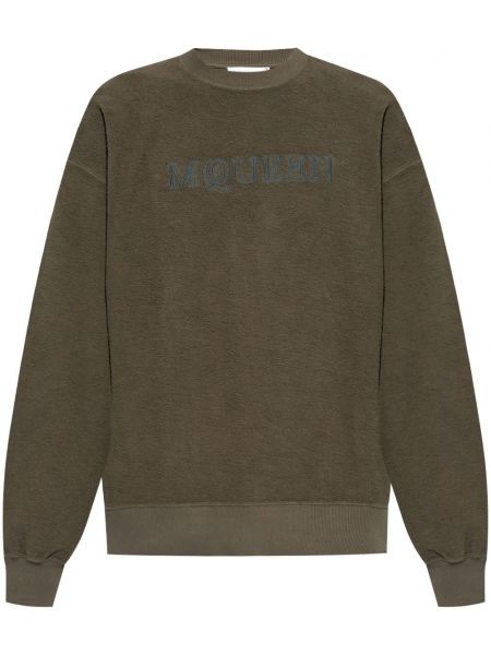 Broderet sweatshirt Alexander Mcqueen grøn