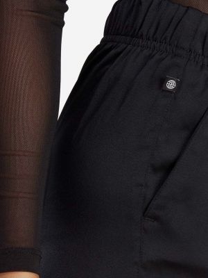 Satenske hlače visoki struk Adidas Originals crna