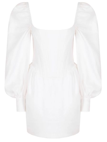 Льняное коктейльное платье Aline белое