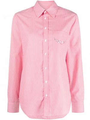 Bavlněná košile Zadig&voltaire růžová