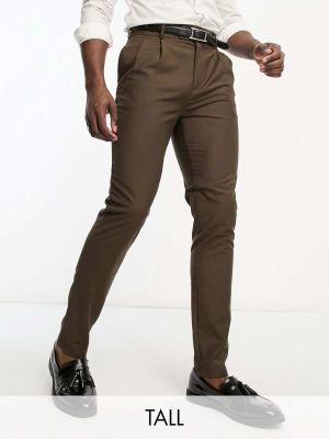 Элегантные брюки на пуговицах Gianni Feraud коричневые