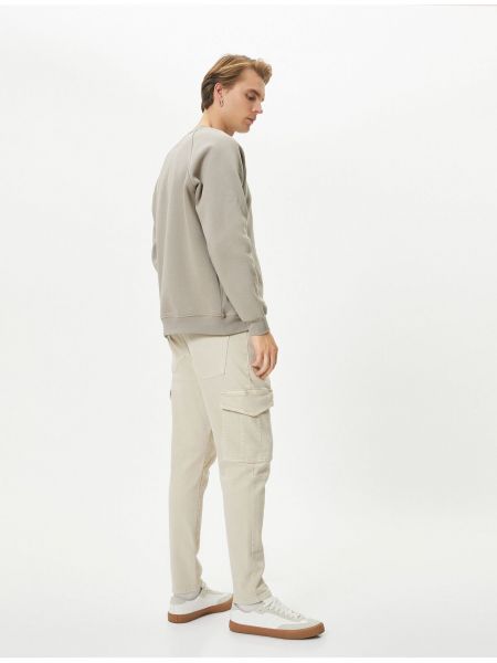 „cargo“ stiliaus kelnės su sagomis slim fit su kišenėmis Koton