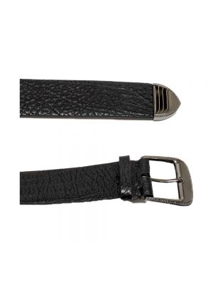 Cinturón de cuero Brunello Cucinelli negro