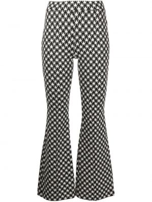 Pantalones con estampado geométrico Rosetta Getty negro