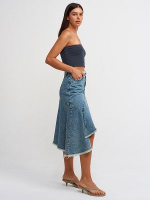 Asymetrická džínsová sukňa Dilvin