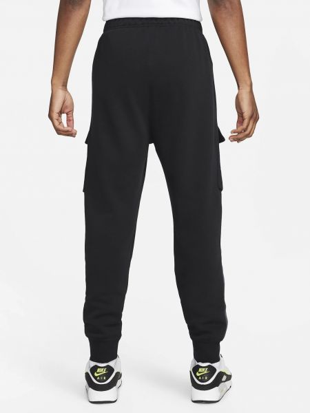 Черные флисовые брюки карго Nike
