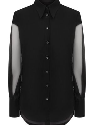 Шелковая блузка Brunello Cucinelli черная