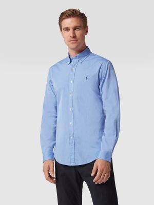 Koszula na guziki slim fit puchowa Polo Ralph Lauren niebieska