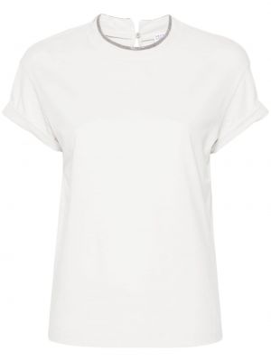 T-krekls džersija Brunello Cucinelli pelēks