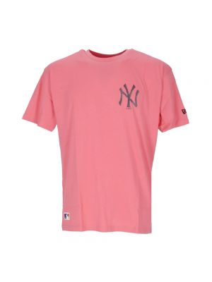 Koszulka oversize New Era różowa