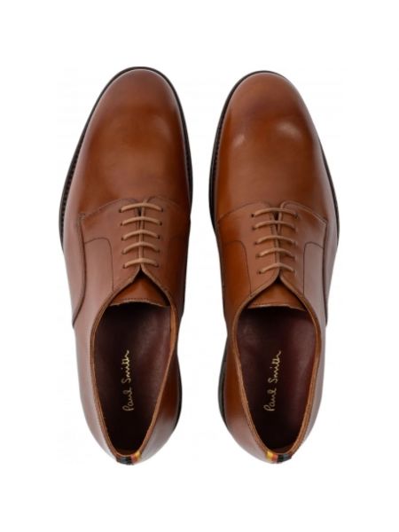Zapatos derby de cuero Paul Smith marrón