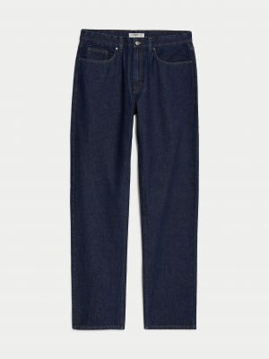Priliehavé džínsy s rovným strihom Marks & Spencer