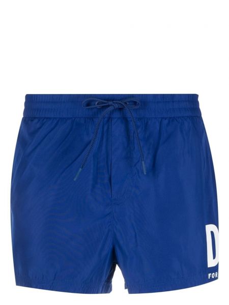 Shorts mit print Diesel blau