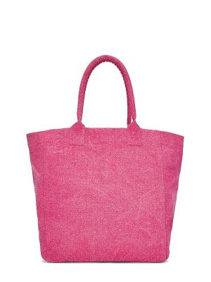 Borsa shopper di cotone Isabel Marant rosa