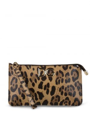 Pisemska torbica s potiskom z leopardjim vzorcem Dolce & Gabbana